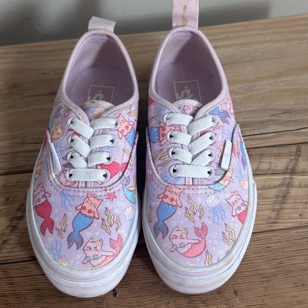 Little Girls Vans sz 12